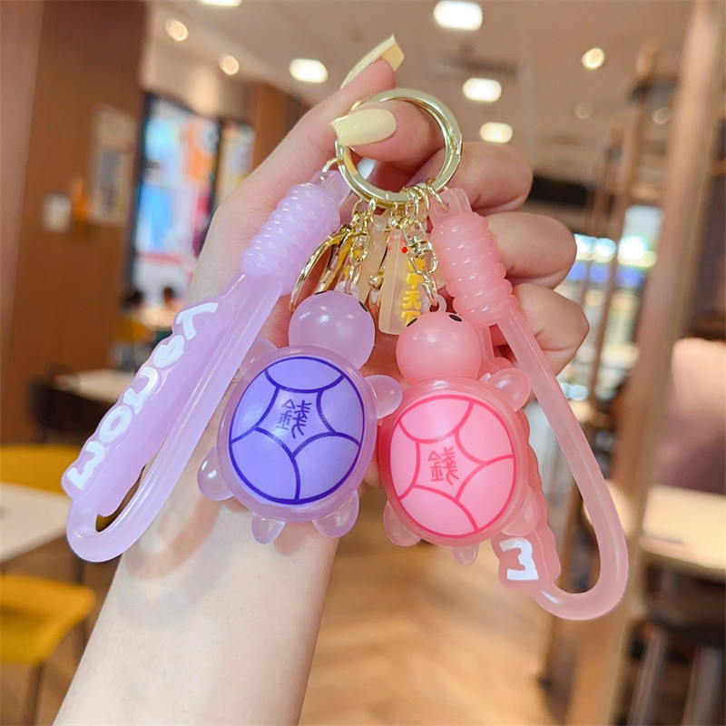 Cartoon Keychain Star Car Key Ring Demon Rabbit Charm Bag Accessory For Women