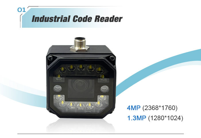 Rakinda 1.3MP Industrial IP67 Code Reader Adopts 14 LED Lamps For Production line Quality Management And Tracking