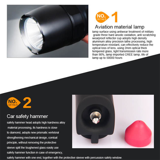 Commercial Small Magnetic Flashlight Torch With Magnetic Base For Hunting Camp Hike
