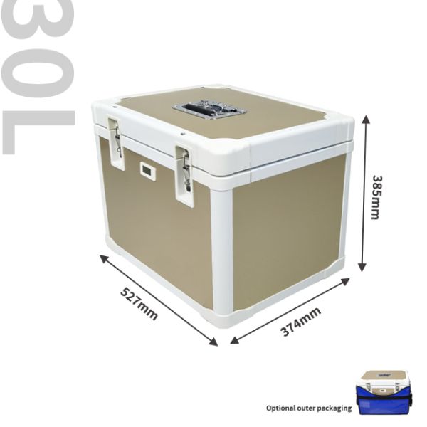Customize Insulated Ice Cooler Boxes 30Liters Medical Vaccine Cooler VPU Box for 48hrs Transportation