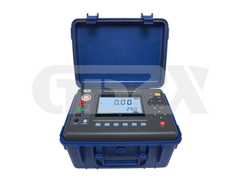 ZX2677E Portable 10KV Digital Insulation Resistance Tester Shockproof With LCD Display
