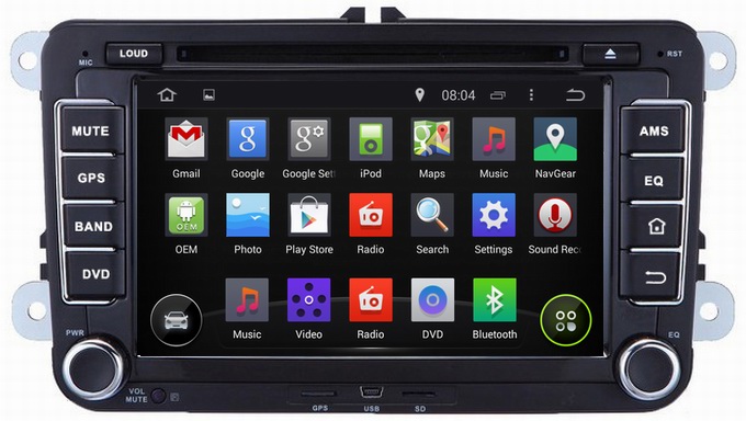 Ouchuangbo Auto Radio BT RDS GPS System for Volkswagen Tiguan /Touran /Polo Android 4.4 3G