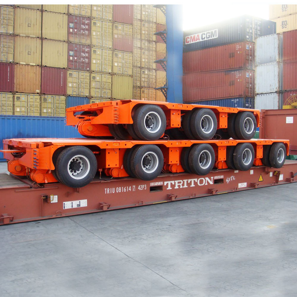 Semi-Trailer Self-Propelled Modular Transporter Trailer for Bridge Beam Transport