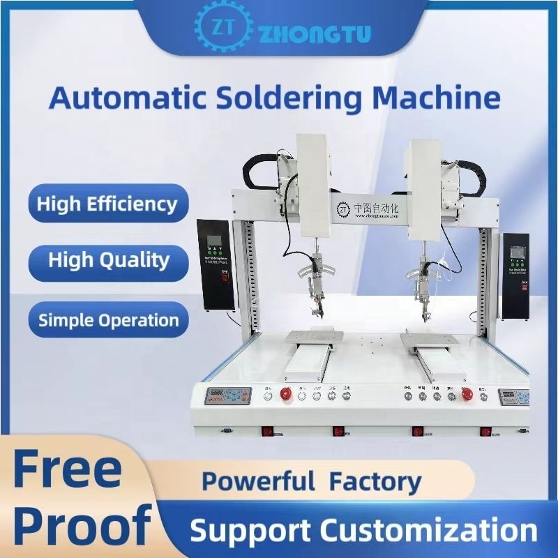 Camera-Equipped Precision Automatic Soldering Machine for 1-2mm Soldering Capacity and 0.4-0.6MPA Air Source