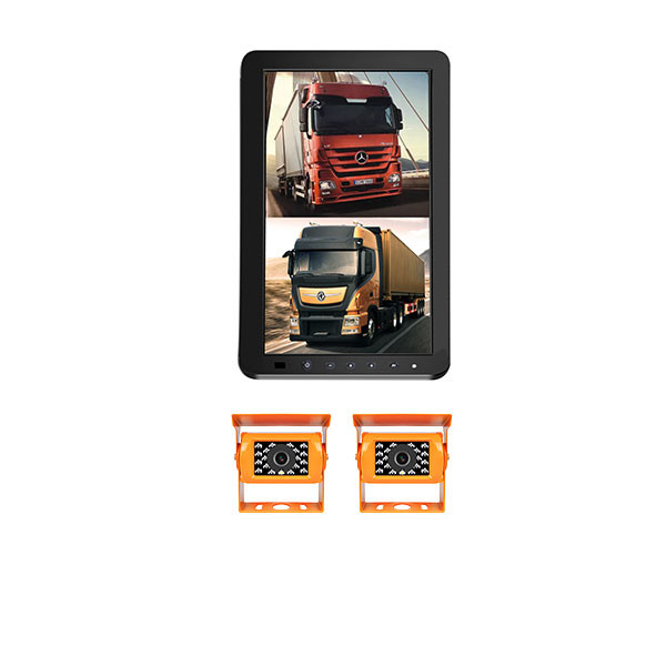 Side View Truck Rear View Camera System NTSC IP67 800×480 pixels With Two Cams
