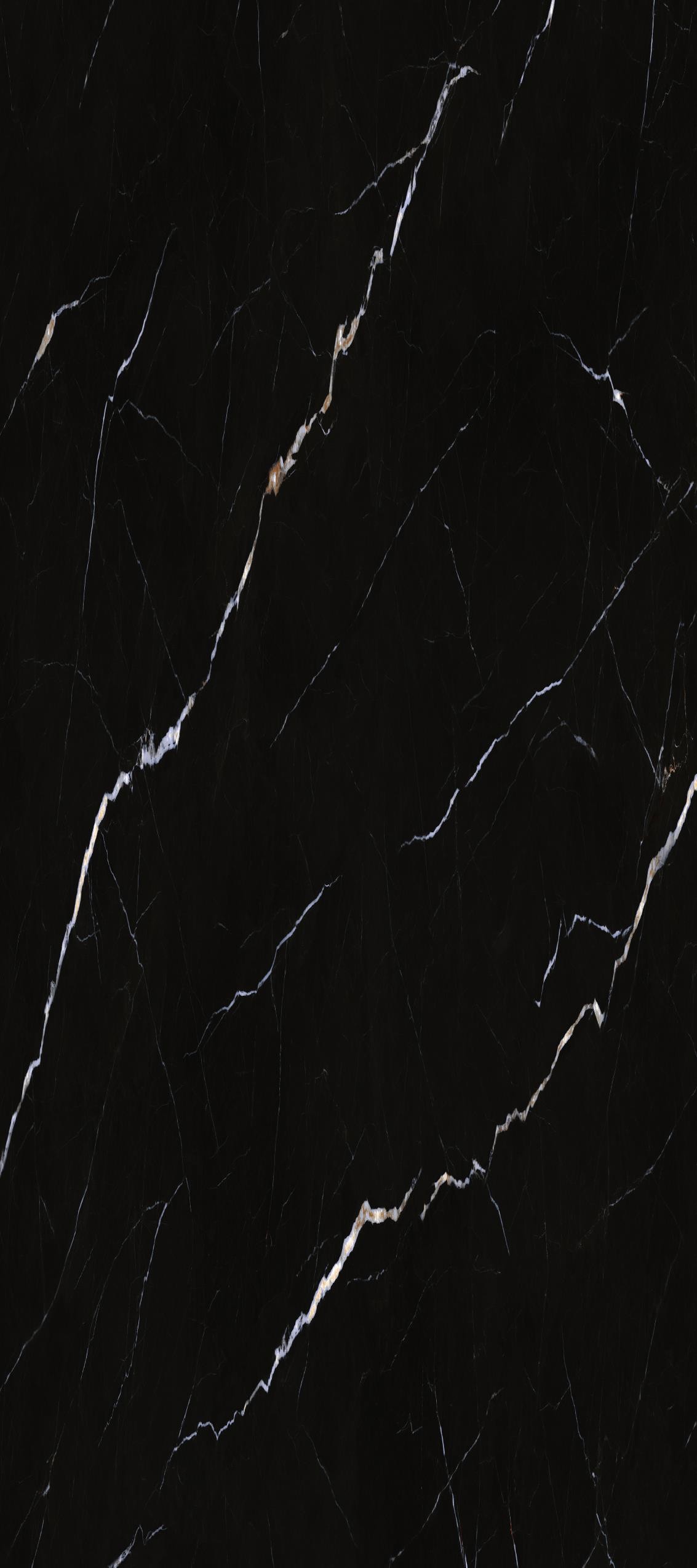 64"*144" Black And White Ceramic Floor Tile Marble Look Full Body Porcelain Tiles And Floor Tiles For Interior