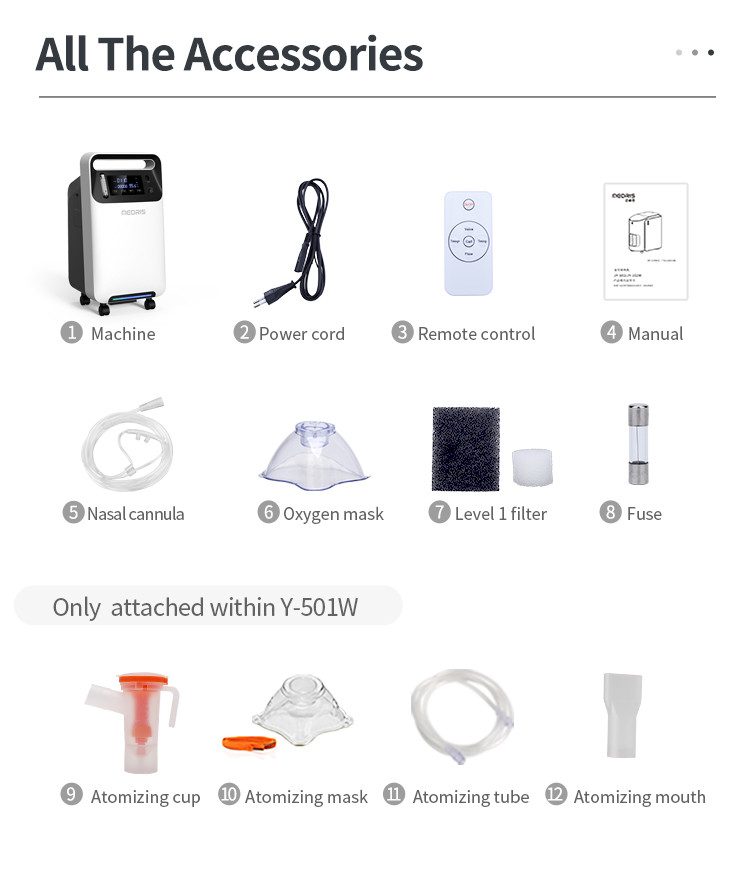 5lt Oxygen Concentrator,Air Filtration 5L Remote Control Oxygen Concentrator Medical Grade LCD Screen