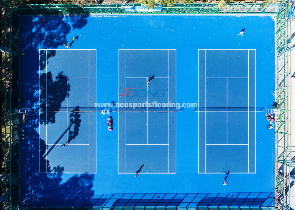 Portable Volleyball Court Flooring Silicon PU EPDM Non Toxic