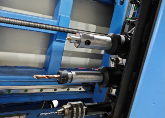 This CNC Beam Drilling Cutting Machine Line Featuring Three High-Speed Precision Spindle Units
