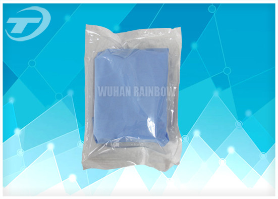 Hospital Disposable SMS Fabric Sterile Surgical Gown With Knitted Cuff