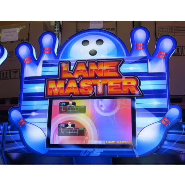 Lane Master Twin 2 Players Arcade Bowling Game Machine With Video Display