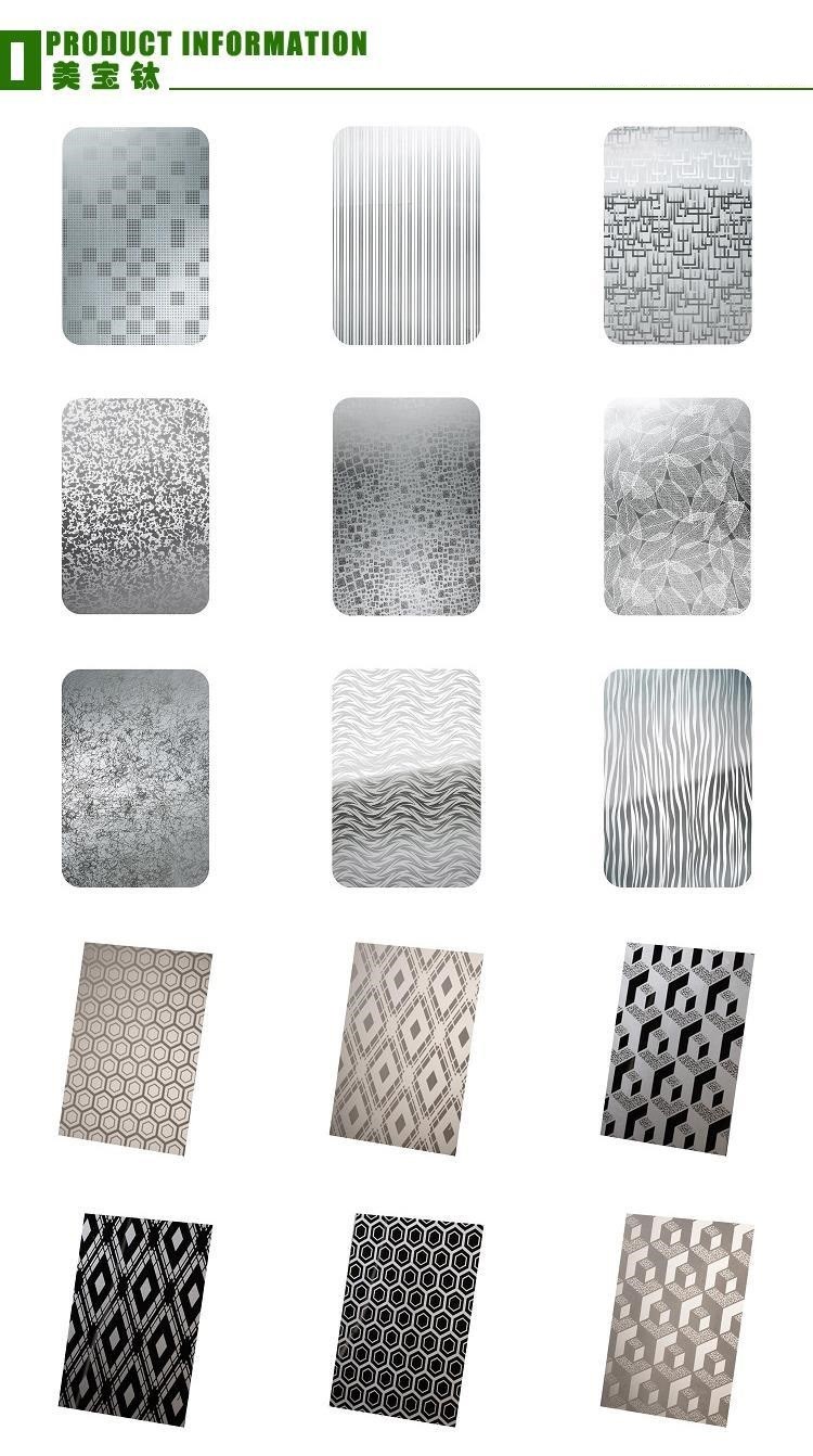 8ft X 4ft Elevator Stainless Steel Sheet 1.0mm Thickness Decorative Lift Plate