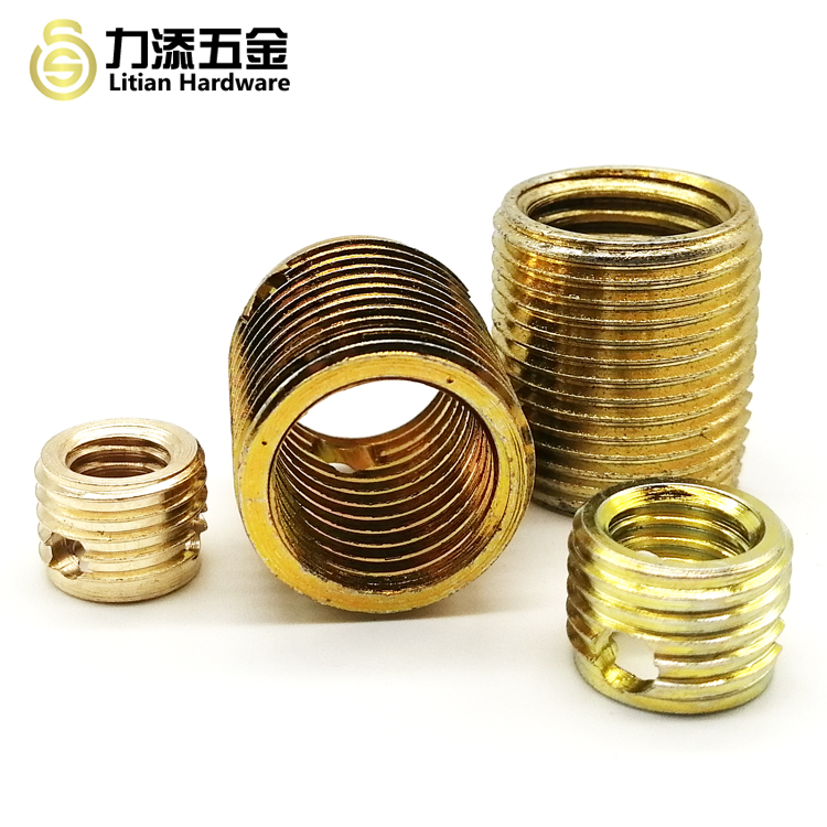 M12 Precision CNC Machining Parts Brass Threaded Inserts Polished