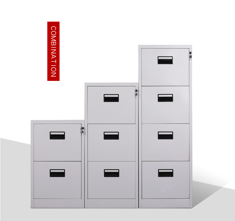 Foldable Metal 0.5mm 2 Drawer Fireproof File Cabinet