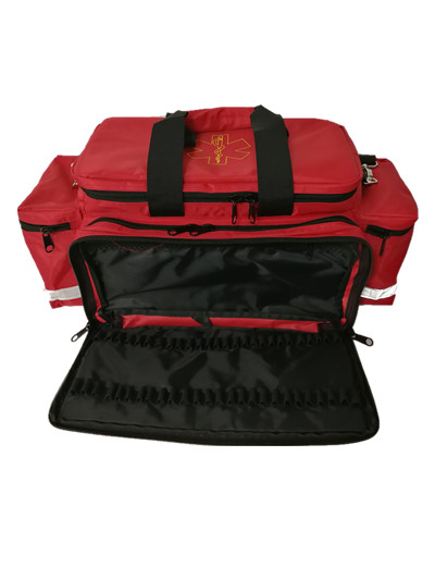 Ems Emergency Medical Airway Bag Red Nylon Ambulance First Aid Equipment Supplies