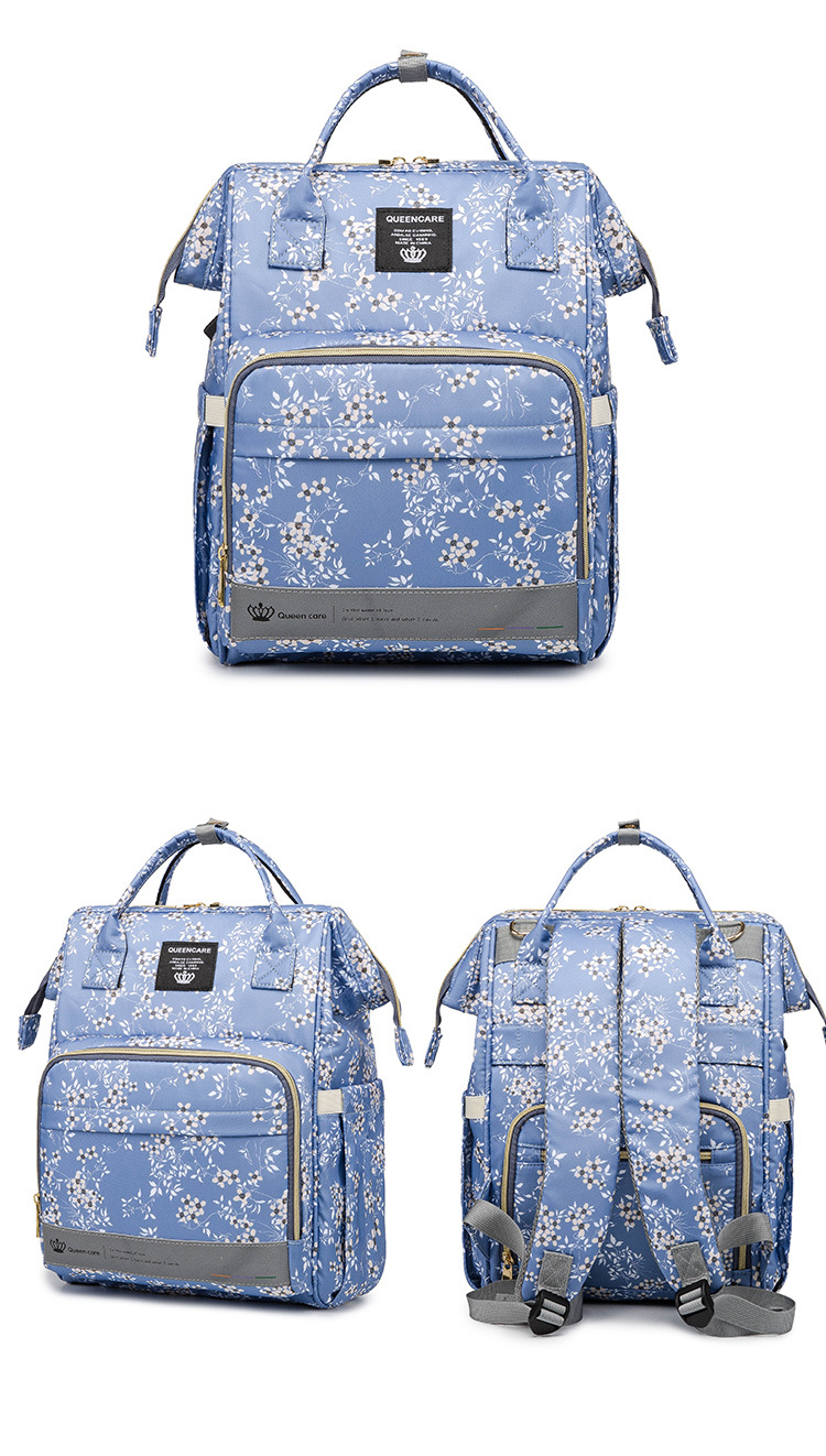 Factory Hot Sell Mommy Outdoor Travel Baby Diaper Bags Large Capacity with Kids Stroller Strap Backpack for Mom Mochila