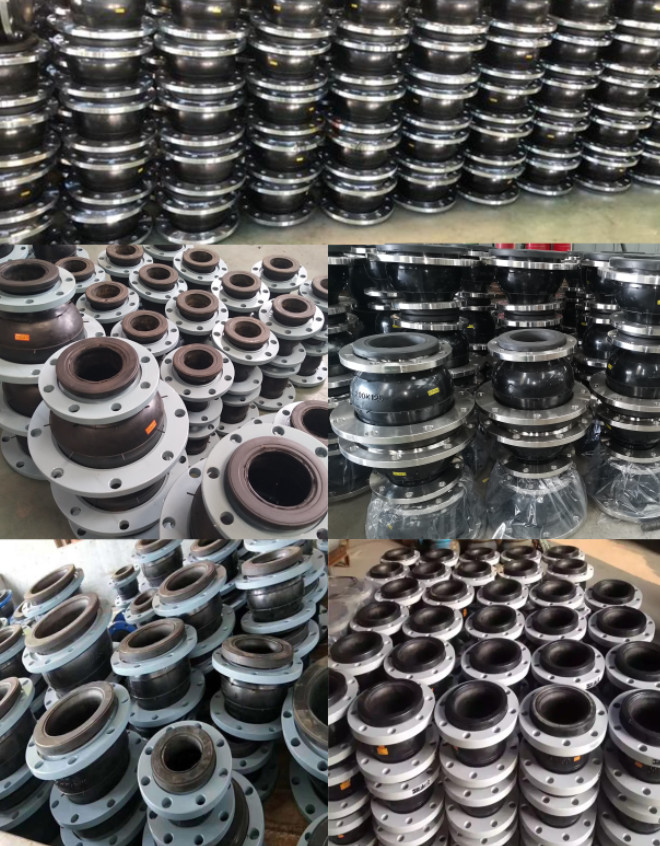 DN200 PN16 Factory Concentric Reducer Ss304 Flange Rubber Expansion Joint Custom Large Diameter For Pipe