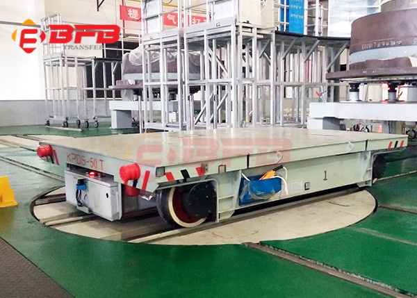 90 Degree Turning Material Handling Solutions Industrial Turntable For Rail Transfer Car