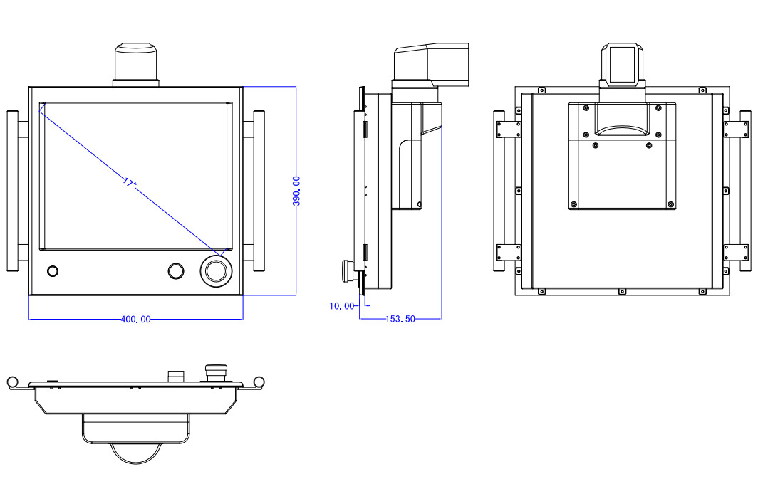 Oem 1280 X 1024 Medical Panel PC Touch Screen 17" TFT LED