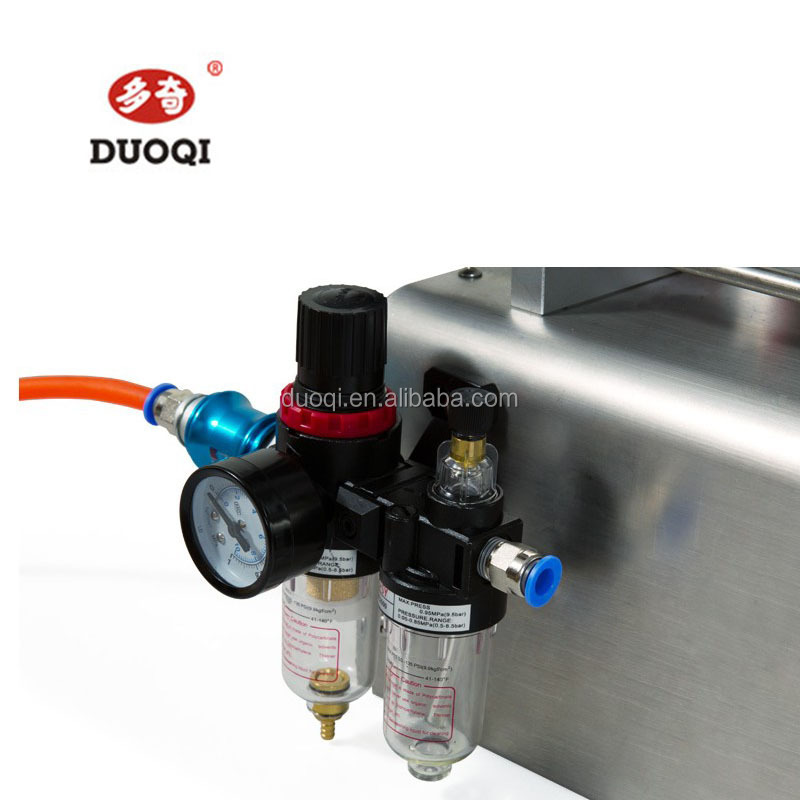 DUOQI Y2WTD Double Nozzle Liquid Filling Machine for Shampoo and Juice at 0.4 Mpa Pressure