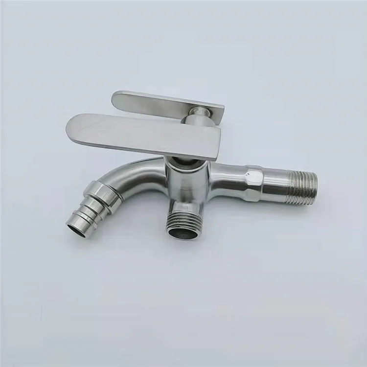 304 Stainless Steel Monochrome Single Lever Kitchen Faucet With Single Outlet Sink