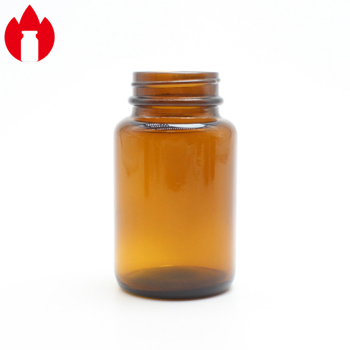 Amber Soda-Lime Glass Bottle For Tablet Or Pill