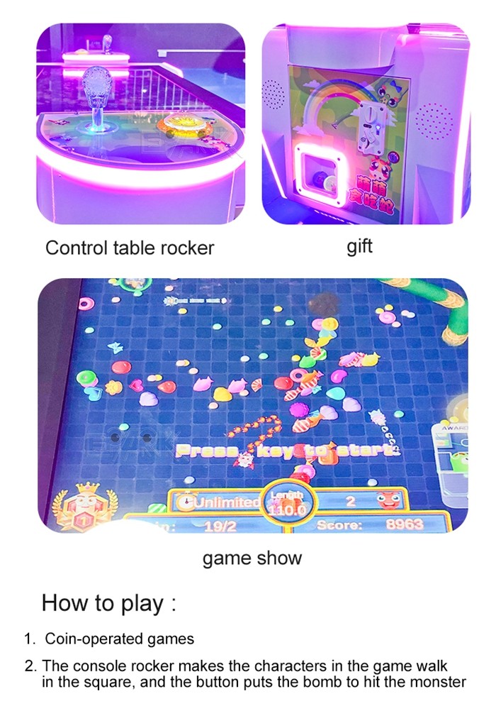 Hot Popular Cute Snake Square Park Small Amusement Game For Children