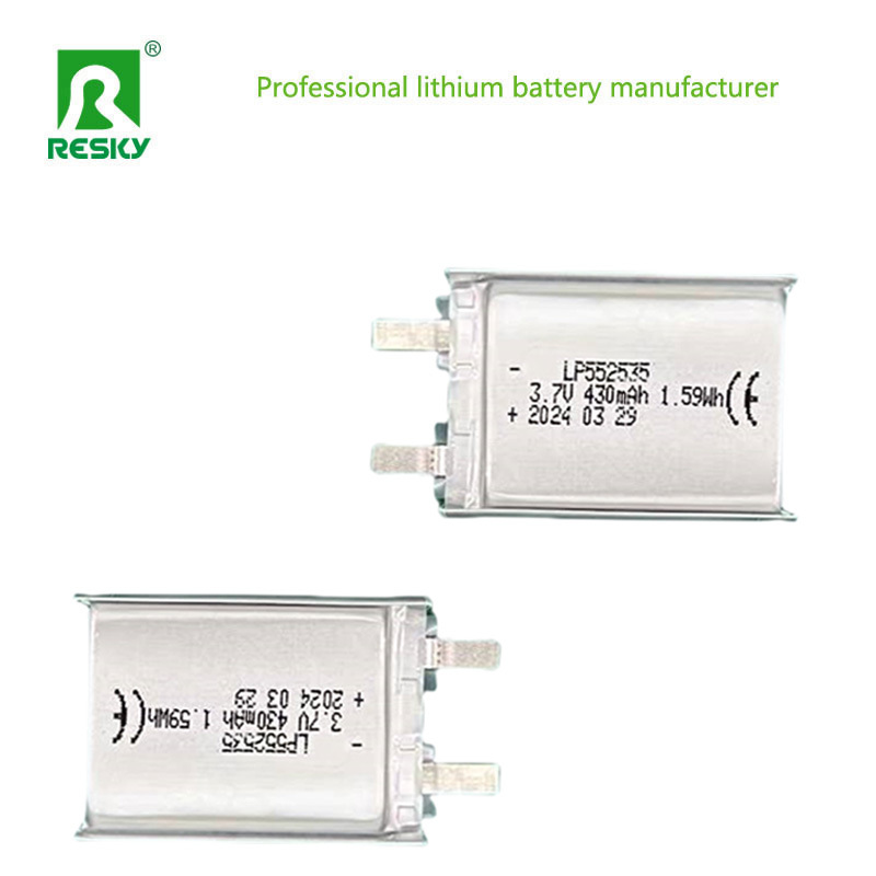 Customized Lipo Battery Cells 552535 3.7V 430mAh 400mAh Power