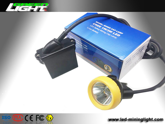 18000lux 6.6Ah Rechargeable Coal Miner Lights 350mA For Mining