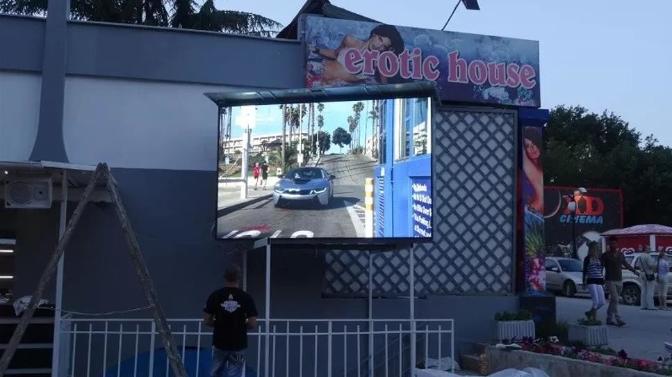 Front Access 1000x1000mm P4.81 Outdoor Advertising Billboard Wall Mounted Led Screen