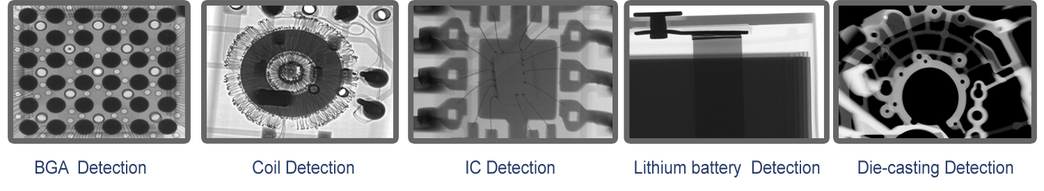 China X-ray machines manfuacturer Unicomp microfocus 130kV X-ray AX9100 with 2.5D FPD oblique view for PCBA IC BGA PTH
