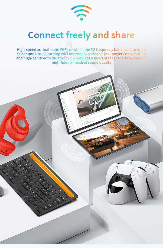7000mAh 3C Electronics Battery Tablet Computer 10.1 Inch 4 Speaker Sound System