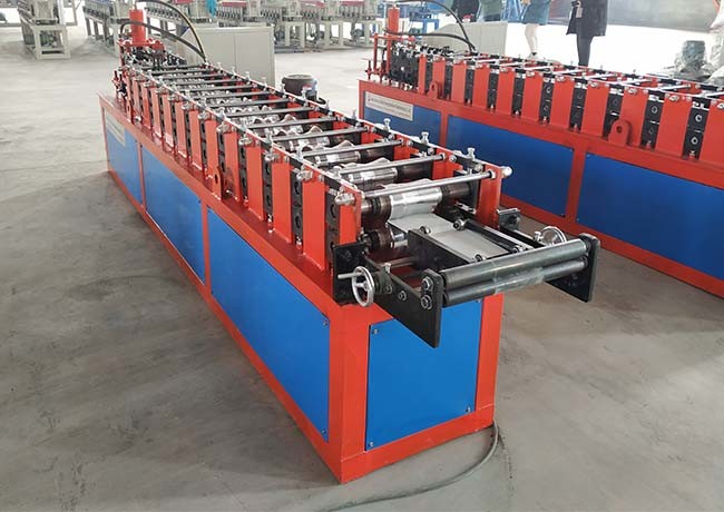 Total Power 7.5KW Garage Door Roll Forming Machine , Steel Door Frame Forming Machine