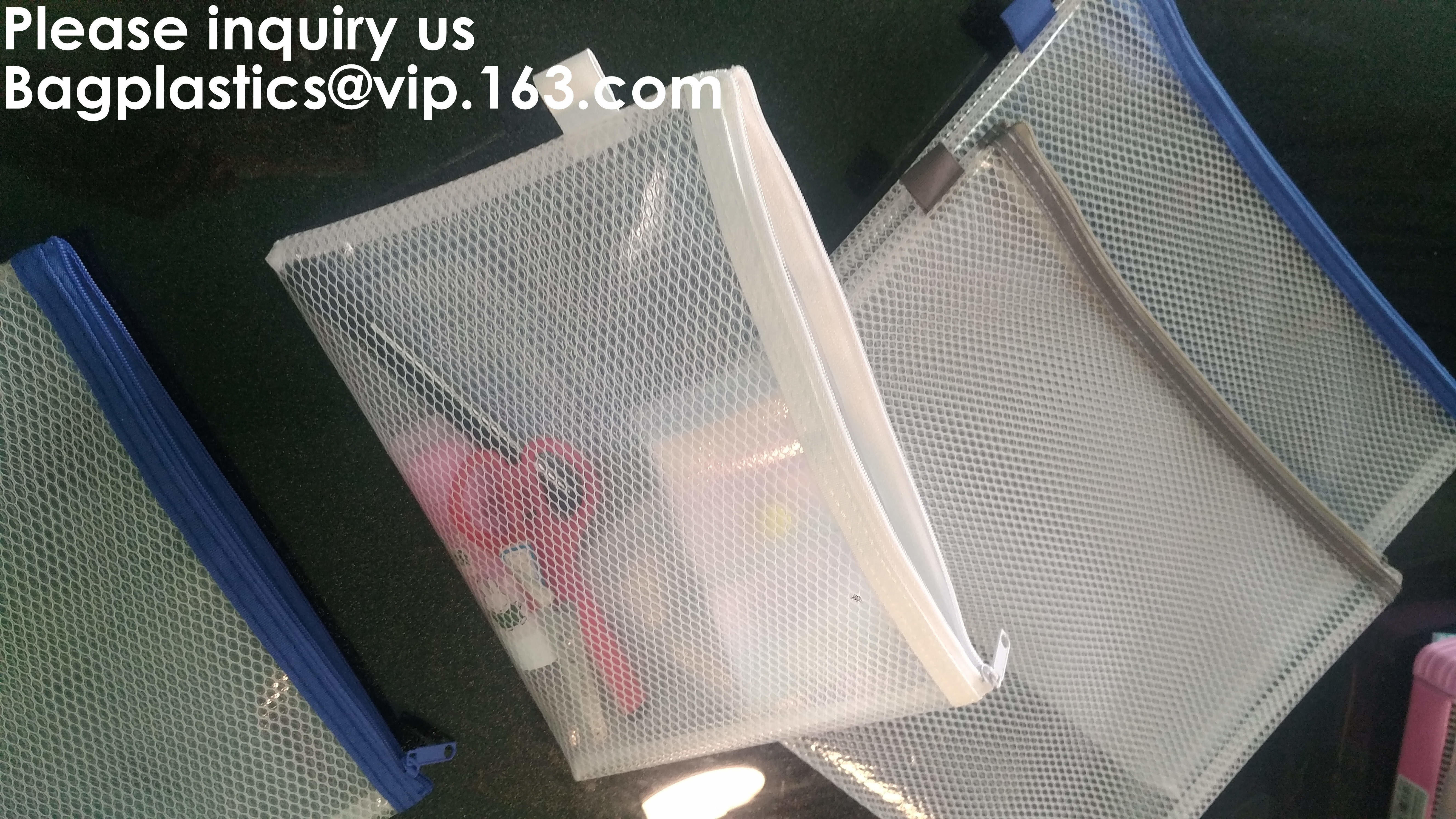 Resealable Clear Reclosable Stand Up Pouches Plastic Seal Zip Lock Bags Poly Bag,gridding document zip bag with metal ho