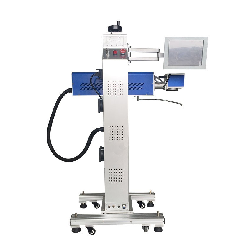 Glass Flying Laser Marking Machine , Laser Line Marking Machines For Crystal