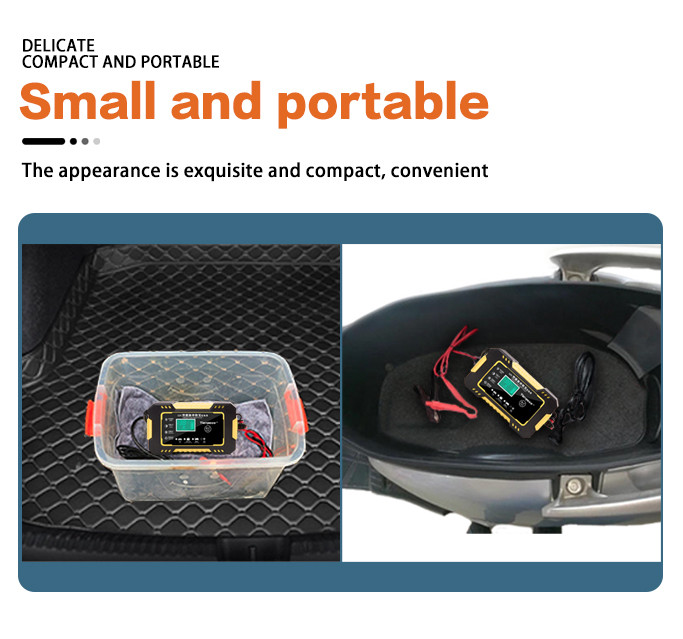 Portable Intelligent Pulse Repair Battery Charger 6A 12V