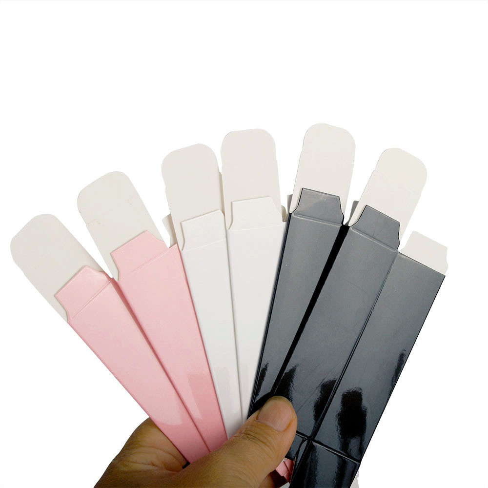 Lipstick lip gloss tube packaging paper box cosmetic packaging white empty box 25X87mm