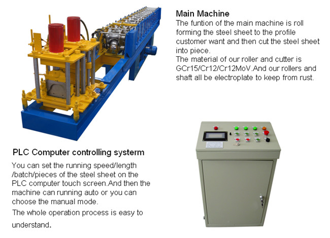 High Precision Metal Roof Ridge Cap Roll Forming Machine With 5 Ton Decoiler