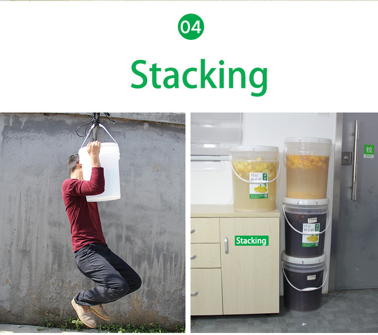 5L 10L 20L Translucent Fermentation Bucket for Household Processing Types Beer