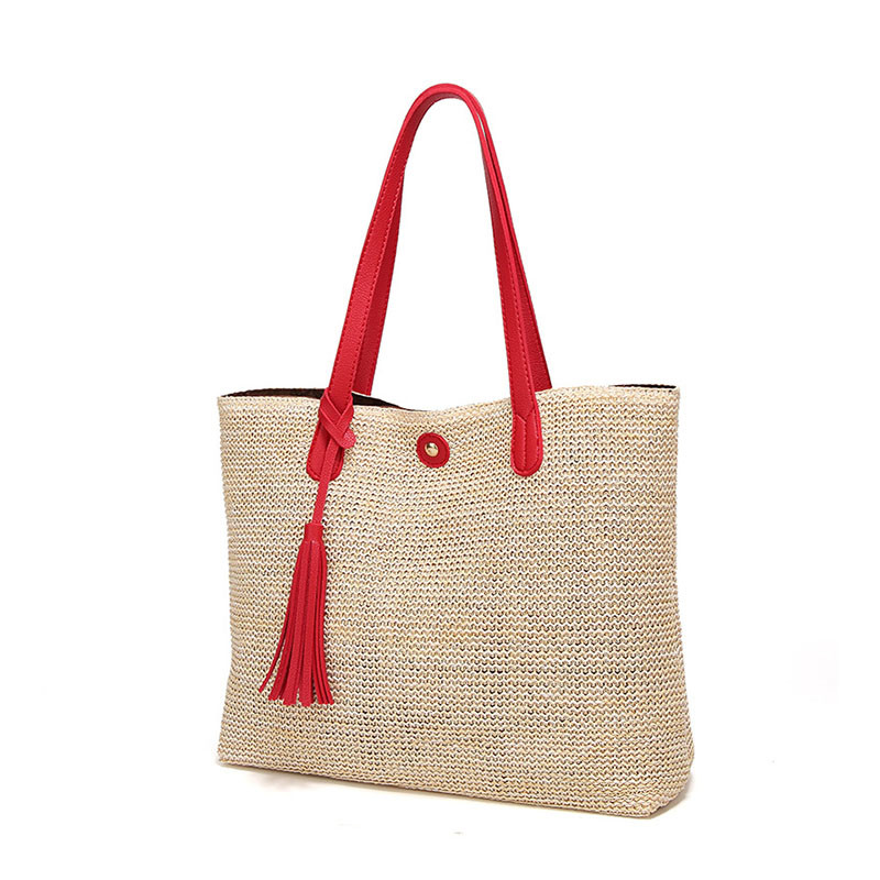 ALLWELL Women Beach Straw Weaving Bag , Fashion Simple Shoulder Bag