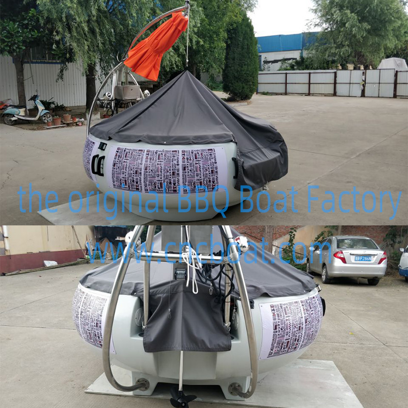 30cm Depth 250cm Diameter 8 Person BBQ Donut Boat