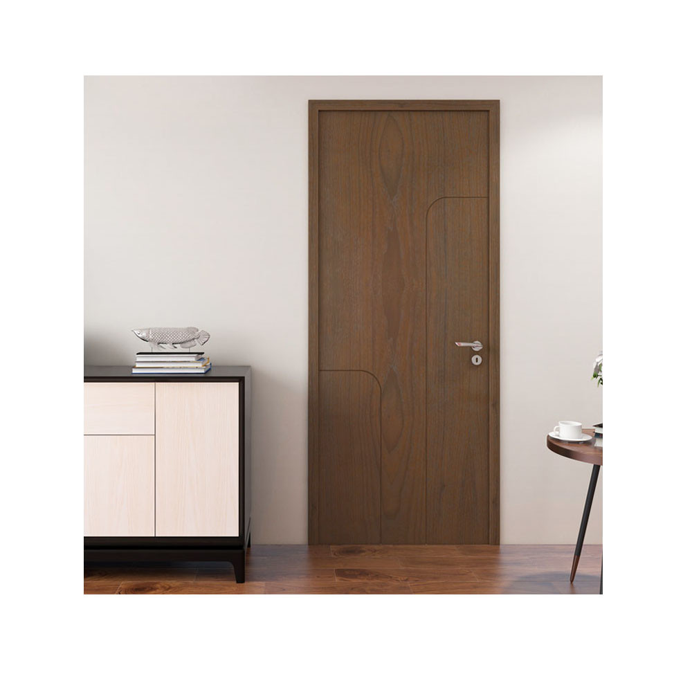 38dB Solid Wood Panels Front Entry Pivot Door Fixed Design