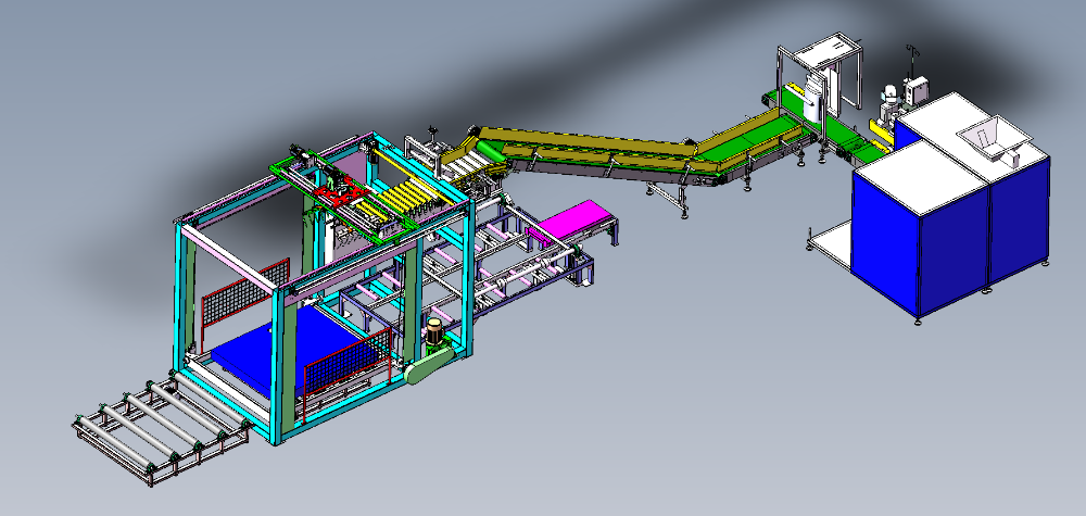 China blueray high speed 500 bag/hour automatic bag stacker machine with CE