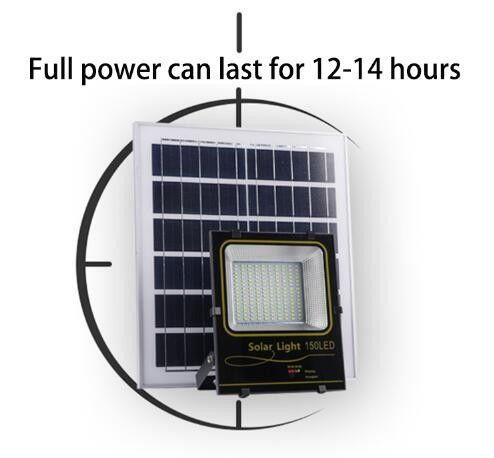 square Home garden LED solar projection lamp 7000K 2-14 hours 30-60W Light for 12-14 hours IP66