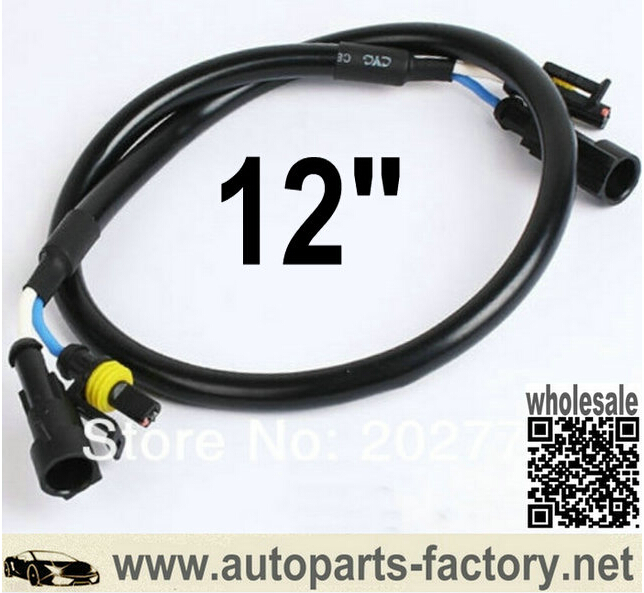 longyue HID Xenon Ballast AMP Extension high voltage wire cable wiring Harness 12"