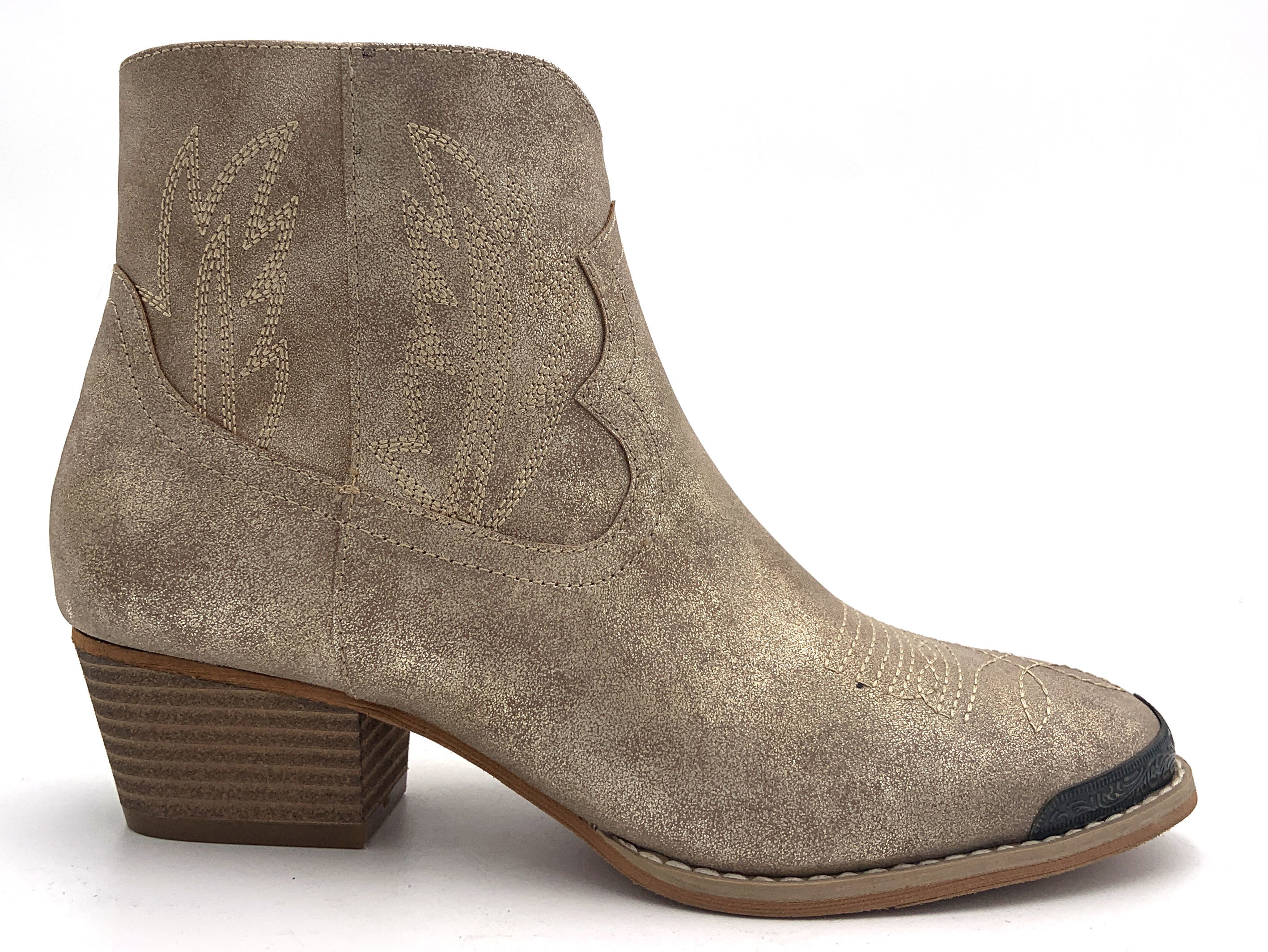 Stylish Women Shoe Boots With Rubber Outsole And Mid Calf Height