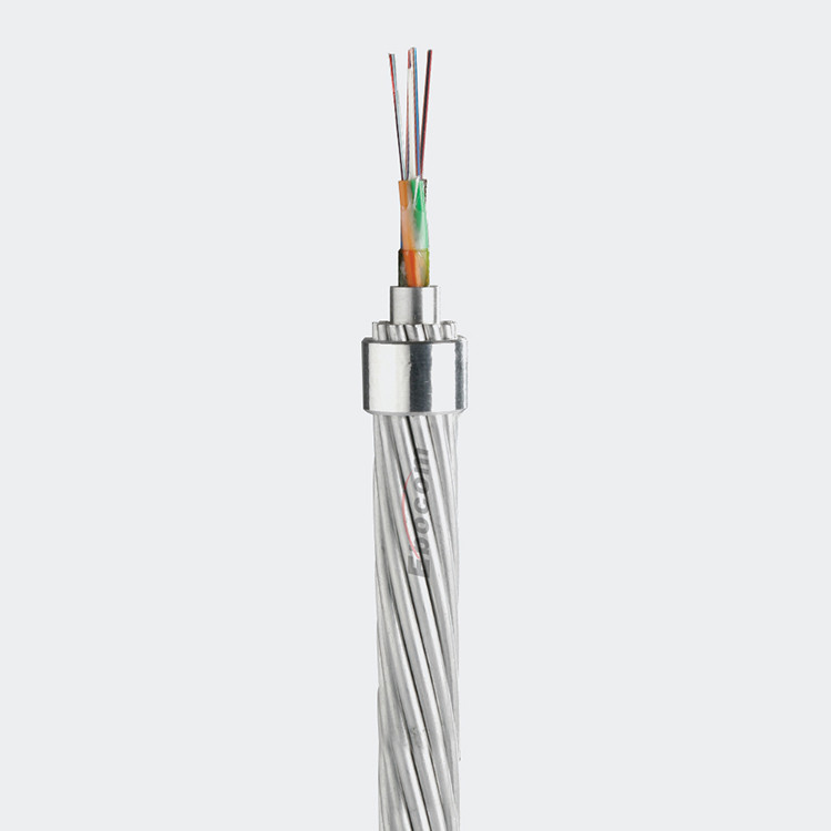 High Tensile OPGW Fiber Optic Cable Aluminium Clad Stainless Steel Tube Armored networking communication