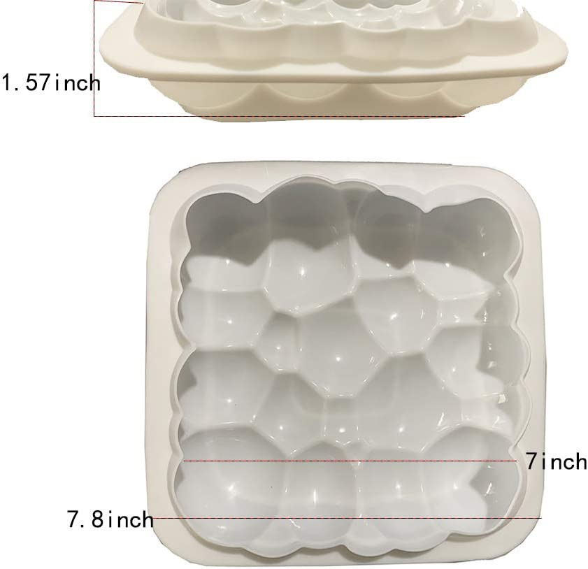 Oilproof Reusable Silicone Cake Mould Pan Non Stick For Wedding
