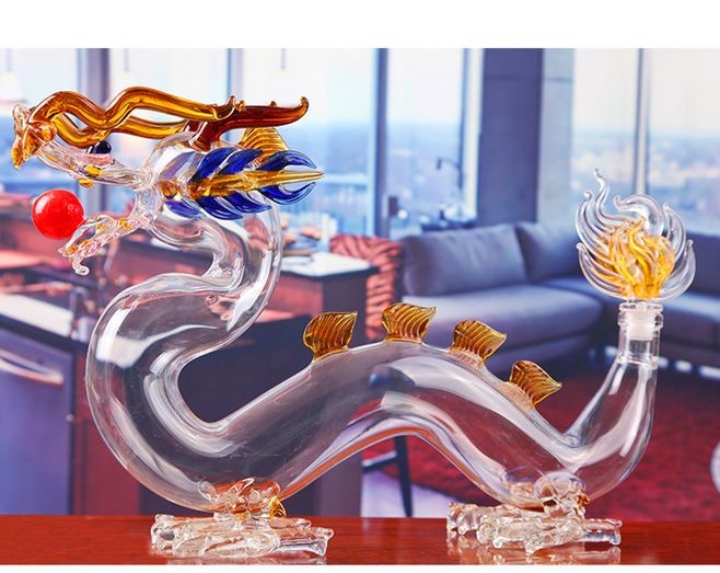 High Borosilicate 1000ml Empty Glass Wine Bottles With Glass Stopper
