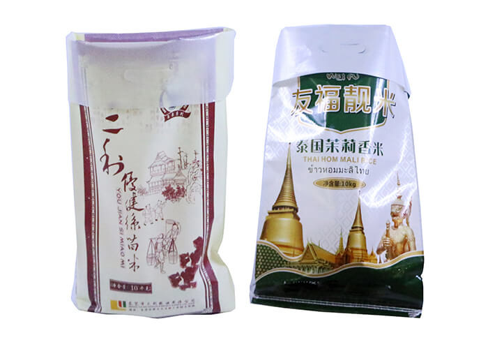 Water Proof Basmati Woven Rice Bags , Pp Laminated Bags Light In Weight